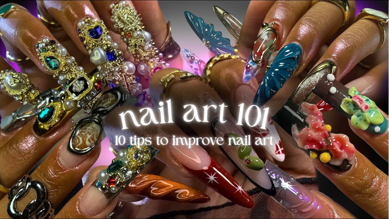 Nail art training session